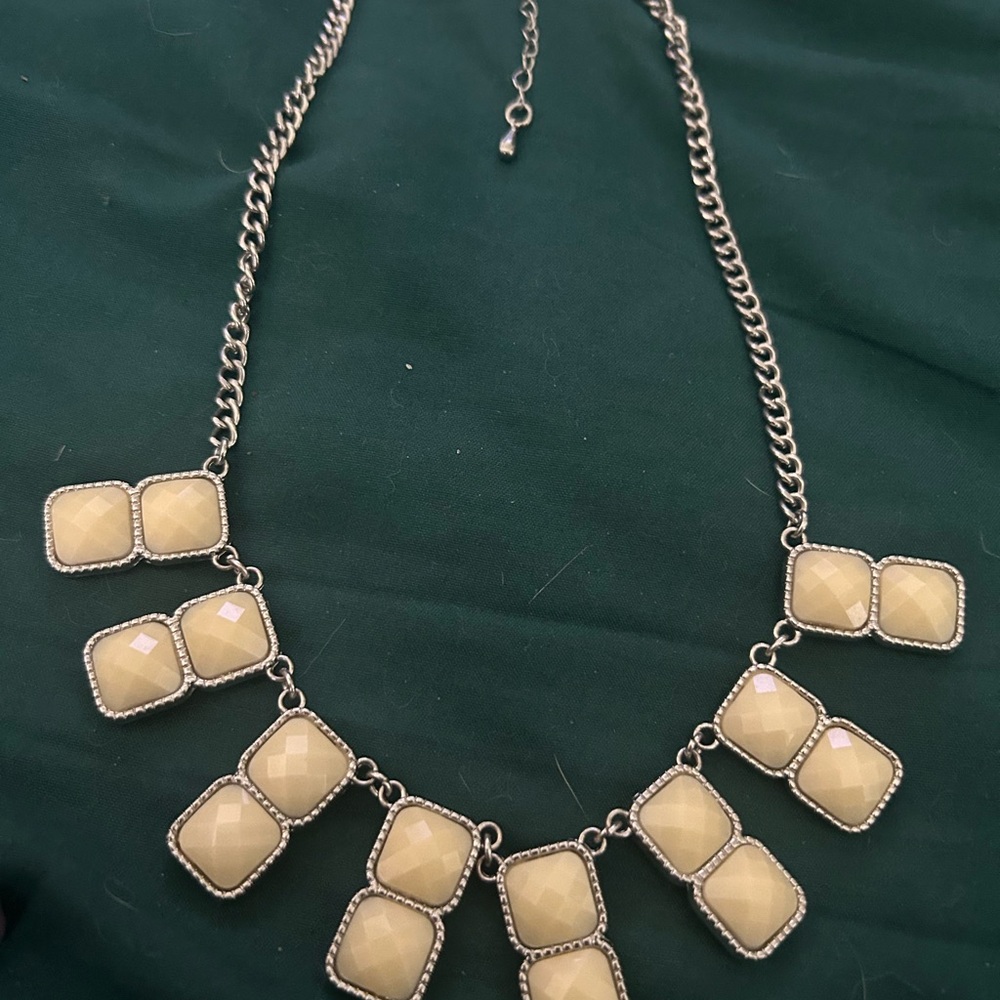Elegant Yellow Statement Necklace